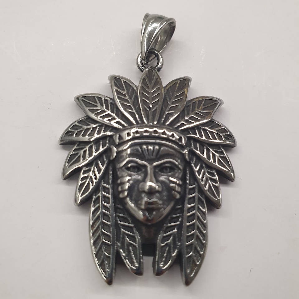 111123 Indian Chief pendant